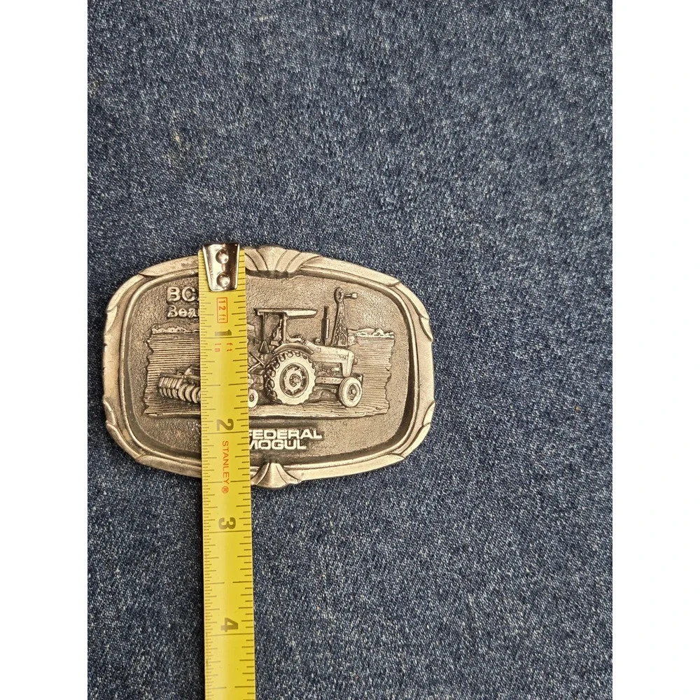 Vintage 1970s BCA Bearings Tractor Mogul Belt Buckle USA